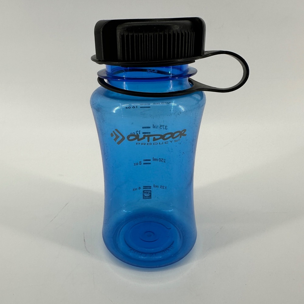 Outdoor Products Blue 16oz Water Bottle BPA Free Reusable Hiking Gym Hydration